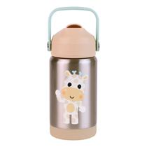 Copo Térmico Parede Dupla c/Canudo 360ml Buba Zoo Girafa - Buba Copo Térmico Parede Dupla c/Canudo 360ml Buba Zoo Girafa - Buba