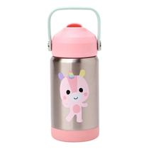 Copo Térmico Parede Dupla c/Canudo 360ml Buba Zoo Unicórnio - Buba
