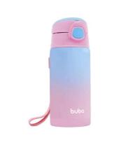 Copo térmico parede dupla com canudo - 400ml 15932 - buba