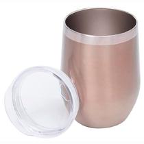 Copo Térmico Parede Dupla com Tampa em Inox Bronze 350ml 6974 AN965BZ - Mimo Style