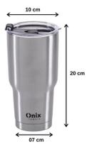 Copo Termico Parede Dupla Em Aço Inox - Onix Termic 870ml