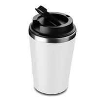 Copo Térmico Parede Dupla em Inox Hermético com Rosca Branco Copo Térmico Parede Dupla em Inox Hermético com Rosca Branco