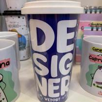 Copo Térmico Parede Dupla Funny Tema Profissão 480ml Loop