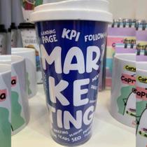 Copo Térmico Parede Dupla Funny Tema Profissão 480ml Loop