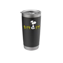 Copo Térmico Peanuts Snoopy e Woodstock em Aço Inoxidável Isolado