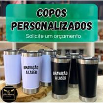 Copo Térmico Personalizado com Nome e Com Tampa - Gravação a Laser