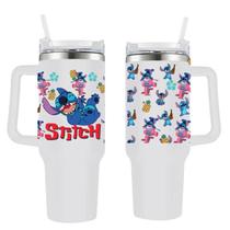 Copo Térmico Personalizado Lillo Stitch Personagens 1200 Litros Com tampa e Canudo