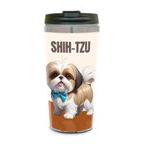 Copo Térmico Pet Lover Shih-Tzu 450 Ml Inox