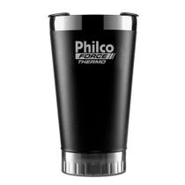 Copo Térmico Philco PTH01P, 475ml, Quente ou Frio, Preto e Inox - 51455002