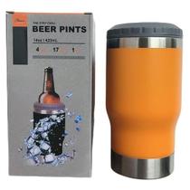 Copo Termico Porta Lata Garrafa Long Neck Copo Abridor Laranja