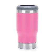 Copo Térmico Porta Lata Garrafa Long Neck Copo Abridor Rosa