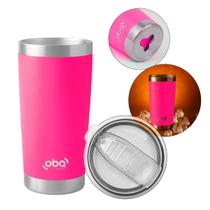 Copo Térmico Premium com Tampa e Abridor 591ml com Isolamento a Vácuo