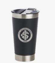 Copo termico preto 473ml com abridor escudo oficial internacional Copo termico preto 473ml com abridor escudo oficial internacional