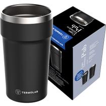Copo Térmico Preto 500ml Cerveja Refrigerante Água Frio 6H
