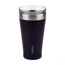 Copo Térmico Preto Em Aço Inox Tramontina Exata Com Tampa 550ml