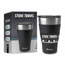 Copo Térmico Preto Travel Stone - Brasfoot