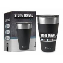 Copo Térmico Preto Travel Stone - Brasfoot