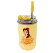 Copo Térmico Princesas Disney Neo 300mL Em Inox Com Canudo Original, Zona Criativa Copo Térmico Princesas Disney Neo 300mL Em Inox Com Canudo Original, Zona Criativa