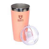 Copo termico quati com tampa 473ml coral - ccct473 Copo termico quati com tampa 473ml coral - ccct473
