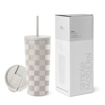 Copo Térmico Simple Modern Checkmate 590ml - Aço Inoxidável