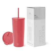 Copo Térmico Simple Modern Classic 590ml - Cor Coral