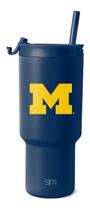 Copo Térmico Simple Modern Michigan Wolverines 900ml - Aço Inoxidável
