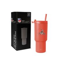 Copo Térmico Simple Modern NFL Cleveland Browns - 900ml em Aço Inoxidável
