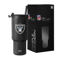 Copo Térmico Simple Modern NFL Oakland Raiders - 900ml - Aço Inoxidável