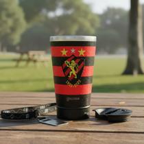 Copo Térmico Sport Recife Gocase Oficial - Kit Com Tampa Preto Spt - 25.1 Copo Térmico Sport Recife Gocase Oficial - Kit Com Tampa Preto Spt - 25.1