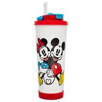 Copo Térmico Spring Inox com Canudo Mickey e Minnie 850ml 10026063 - ZonaCriativa Copo Térmico Spring Inox com Canudo Mickey e Minnie 850ml 10026063 - ZonaCriativa