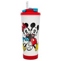 Copo Térmico Spring Inox com Canudo Mickey e Minnie 850ml 10026063 - ZonaCriativa