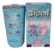 Copo Térmico Stitch Angel Namorados Zona Criativa 500ml