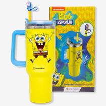 Copo Térmico Stitch, Bob Esponja Tumbler com Pingente 1,15l