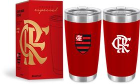 Copo térmico stone 500 ml flamengo - BRASFOOT