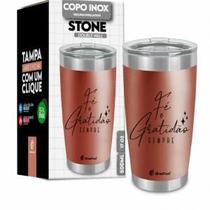 Copo termico stone - fe e gratidao brasfoot