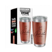 Copo Térmico Stone - Fé e Gratidão - Brasfoot