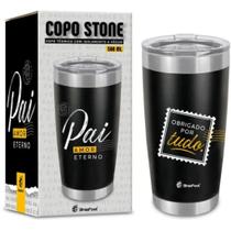 Copo Termico Stone Pai Amor Eterno 500ml Preto