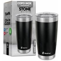 Copo termico stone preto 500ml. c/tampa