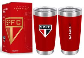 Copo Térmico Stone times de futebol São Paulo licenciado Cor:Vermelha Copo Térmico Stone times de futebol São Paulo licenciado Cor:Vermelha