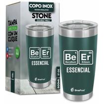 Copo termico stone verde esc. beer 500ml c/ stone