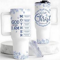 Copo térmico TAMUNBEE 40 oz presente cristão para mãe com alça Copo térmico TAMUNBEE 40 oz presente cristão para mãe com alça