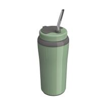 Copo térmico tererê 650ml com bomba Inox Unitermi Verde