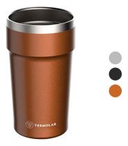 Copo Térmico Termolar De Bebidas Geladas E Quente 500ml Laranja