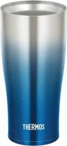 Copo Térmico Thermos Colorido Caribe JDE-420 420Ml Azul - Original