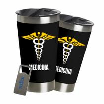 Copo Térmico Time Personalizado Futebol 473ml Cerveja Chopp Com Abridor - Azul