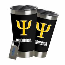 Copo Térmico Time Personalizado Futebol 473ml Cerveja Chopp Com Abridor - Azul