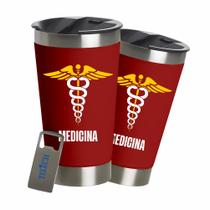 Copo Térmico Time Personalizado Futebol 473ml Cerveja Chopp Com Abridor - Preto