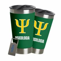 Copo Térmico Time Personalizado Futebol 473ml Cerveja Chopp Com Abridor - Verde
