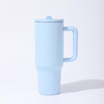 Copo Térmico TR-018 1200ml Inox com Canudo, Alça, Tampa 40oz, com Bico, Tampa Transparente
