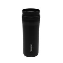 Copo Térmico Tramontina 460 ml Preto em Aço Inox com Bocal 360 Copo Térmico Tramontina 460 ml Preto em Aço Inox com Bocal 360